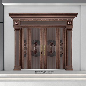 000人付款淘宝锌合金甲级别墅大门防盗s门仿真铜门农村进户大门定做对