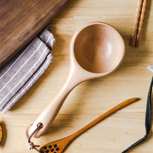 水瓢木水漂水勺家用厨房加厚创意舀水勺木质家用大号日式水勺