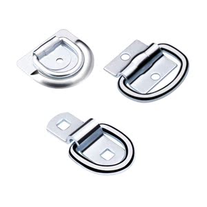 不锈钢d字扣地板钩拉环货车内固定货物五金配件拖车地面固定圆环