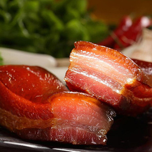 汉水源头正宗五花腊肉500g陕南美食特产汉中农家自制烟熏柴火熏肉