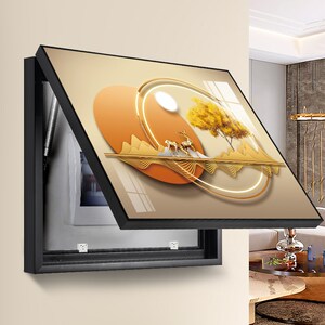 电表箱装饰画免打孔轻奢创意客厅电闸盒挂画弱电箱开关网络盒遮挡