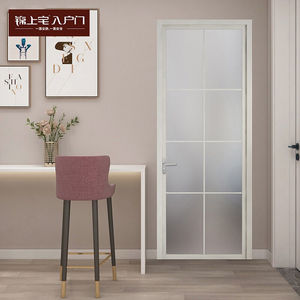 锦上宅室内门厨卫门铝合金玻璃门卫生间lb006珐琅白(铝)【单包】
