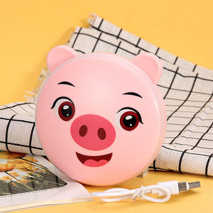 暖手宝充电宝二合一防爆便携式usb暖手宝迷你萌宠莱信粉色小火猪