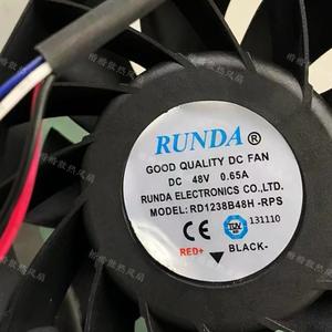 全新RUNDA润达 48V RD1238B48H-RPS 0.65A 电焊机变频器散热风扇