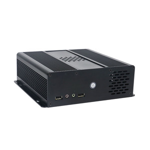 鑫赛科s100全铝i合金工控机箱mini itx主板5com工业电脑外壳可壁