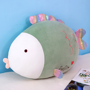 可爱鱼抱枕毛绒玩具可爱布u娃娃午睡枕头玩偶超萌抱枕生日礼物女