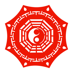 先天后天伏羲八卦图剪纸贴u太极阴阳玻璃贴纸窗花植绒布贴画道教