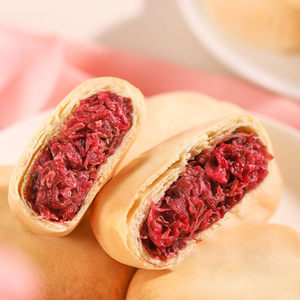 佰味葫芦鲜花饼经典玫瑰饼手工现做玫瑰味现烤包装