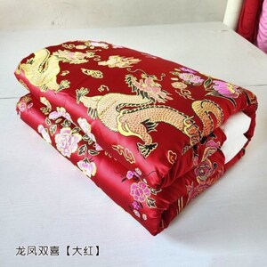 tb461819654淘宝老式被子丝绸绸缎棉被传统锦缎被套手工棉花结婚