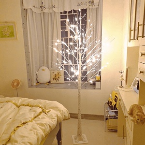白桦树灯高级感氛围装饰灯卧室情调客厅房间玄关沙发背景墙直播间
