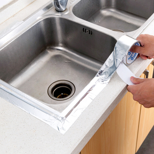 日本进口铝箔水槽接缝胶带厨房灶a台环保胶条厨卫缝隙贴防潮防水