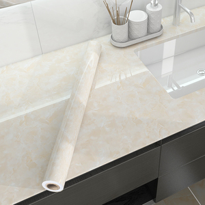 洗手台贴纸防水翻新浴室柜卫生间洗漱台面盆洗手池大理石改造贴膜