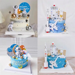 航空母舰蛋糕摆件