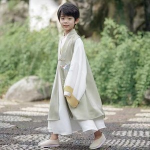 男童汉服中国风唐装秋冬儿童古装国学演出服小男孩古风公子少爷服