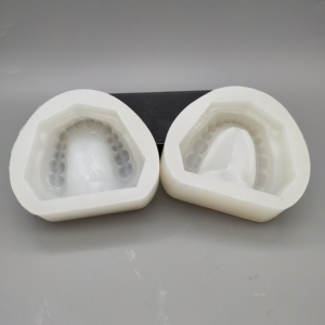 牙科 有牙阴模 标准牙列石膏模型翻制硅胶模具 上下颌形态好 包邮