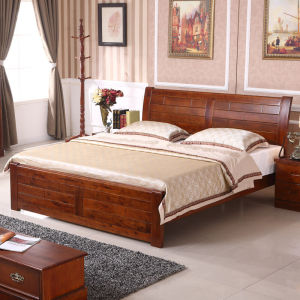 香樟木床中式纯实木床美式乡村简约双人床1.5/1.8米主卧室家具b款