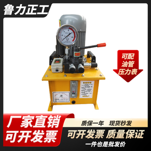 小型电动液压泵站大流量单泵双油路超高压电动液压油泵打压泵总成