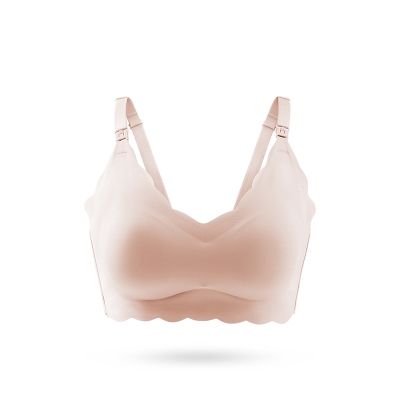 新孕妇哺乳内衣夏季薄款纯棉br文聚拢防下垂胸用怀孕期专罩a胸.