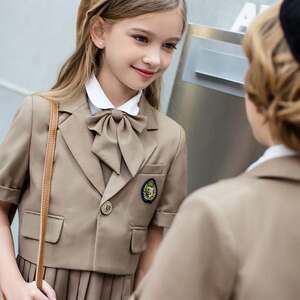 国际幼儿园校服夏装英伦风儿童西装毕业园服小学生班服入学照服装