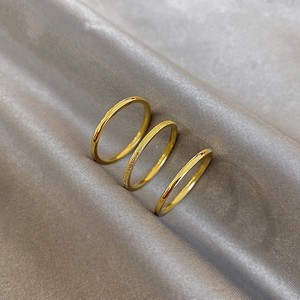 老凤祥黄金光面素圈戒指女999足金三生三世磨砂指环礼物情侣对戒