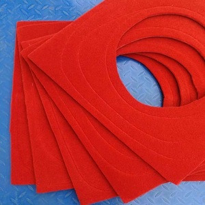 蒸包炉密封垫红色蒸笼布脚防跑气垫子双层加厚地毯材质节能保温垫