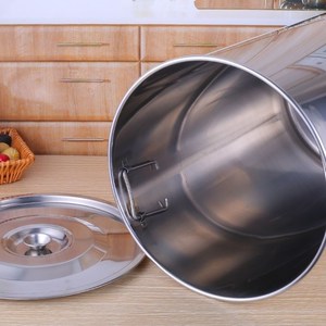 不锈钢水缸 家用 大容量储水用储水罐水桶带盖厨房食用煮水桶加厚