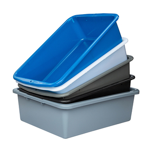 特大号加厚塑料酒店收碗盒食品盒保鲜盒储物盒长方形塑料盆收纳筐