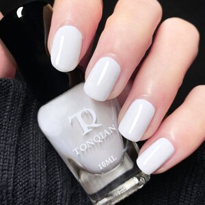 白色指甲油涂脚指甲油纯白黑色学生免烤显白持久不掉色快干防水无