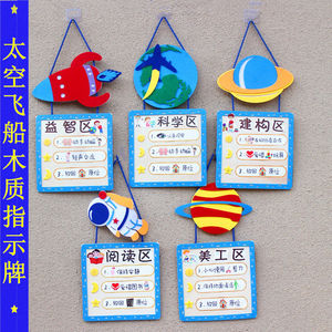 星空幼儿园区域规则牌区角标识牌幼儿园区域进区牌区角挂牌悬挂