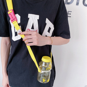 儿童水杯背壶带绳扣矿泉水饮卡料瓶背带保温带子水挂绳杯子斜杯挎