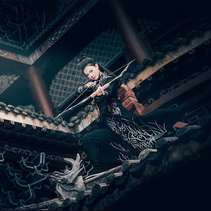 楚乔传赵丽颖同款服装黑色侠客明制汉服武侠古装明代w锦衣卫飞鱼