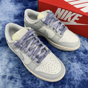适配nike dunk low "grey fog"灰白色星空扎染做旧星星反光鞋带