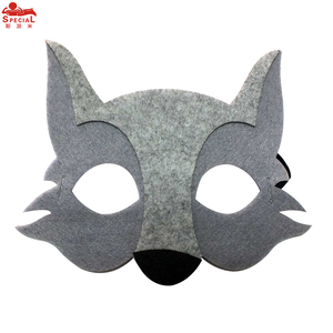新款卡通动物城兔子朱迪r狐狸尼克面具大灰狼羊熊儿童亲子舞台道
