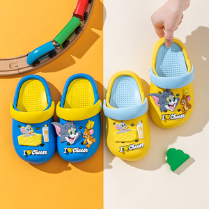 猫和老鼠儿童拖鞋男童洞洞鞋夏季室内女童凉拖宝宝男孩沙滩防滑