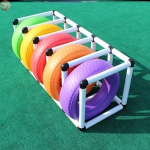 幼儿园彩色轮胎玩具小班户外器械体育大型器材滚筒活动体能圈