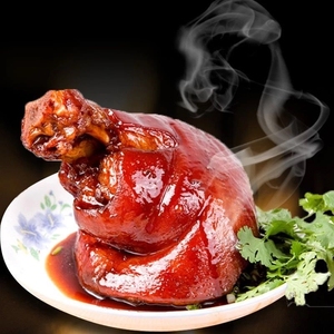 蹄髈猪蹄肘子熟食肉即食真空包装卤味美食小吃苏州周庄特产1人付款36