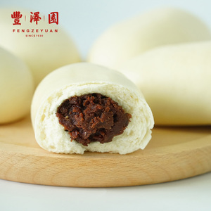 北京丰泽园豆沙包豆馅包全麦馒头花卷窝头饼特色面点早点主食囤货