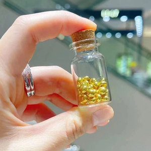 盛世黄金攒金豆豆纯金投资999实心足金转运珠小金子存钱收藏送礼