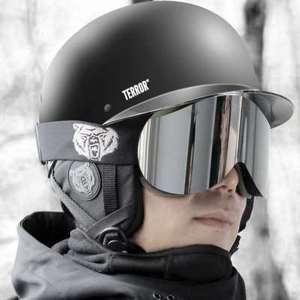 terror单双板专业滑雪头盔雪镜男女护头装备雪盔快滑保暖头盔轻