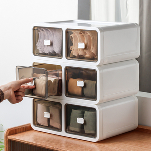 ikea/宜家收纳内衣内裤收纳盒抽屉式分格三合一放文胸整理盒袜子