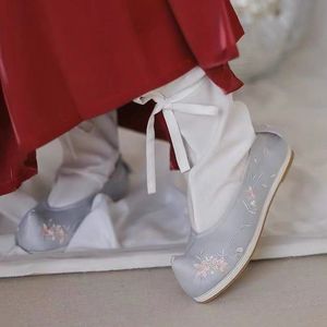 云袜古风配汉服袜子古装古代绑腿系带鞋袜子透气男女儿童戏曲服装