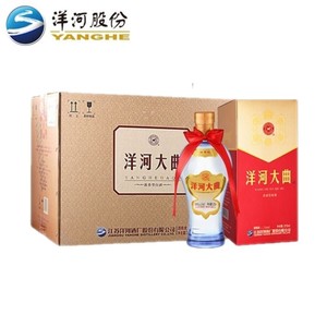 洋河大曲新天蓝 42度375ml*6瓶整箱装 纯粮白酒宴请送礼收藏