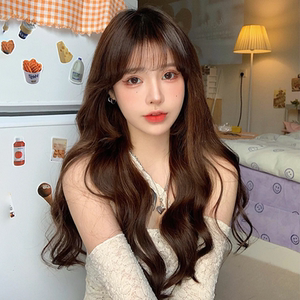 假发女长发长卷发微卷法式云朵木马卷网红空气刘海整顶全头套网红