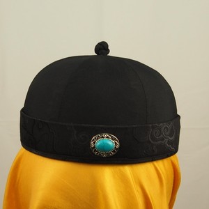 创代设hans质量保障 圆顶瓜皮帽 清朝民国地主帽 拍戏演出瓜皮帽