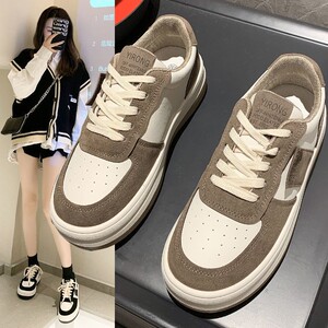 多蕾妮3c女鞋厚底小白鞋女2021秋冬新款韩版百搭学生板鞋加绒运动