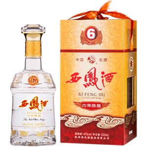45度西凤六年陈酿酒/六年西凤酒/西凤6年/西凤六年/西风六年/西凤