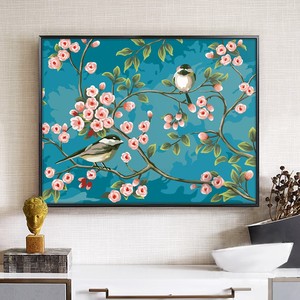 针情十字绣真彩十字绣喜上眉梢大格四股绣22色满绣无勾边75x60cm