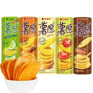 好丽友薯愿焙烤薯片原味蜂蜜黄瓜牛排薯条薯愿棒小吃零食小包装