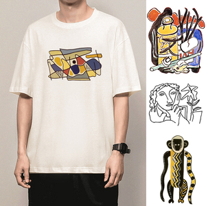 极学式 法国画家费尔南多莱热t恤费尔南德立体主义油画短袖衣服