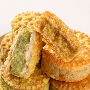 绿豆饼板栗酥传统老式绿豆糕点心零食小吃独立包装整箱批发月饼干
